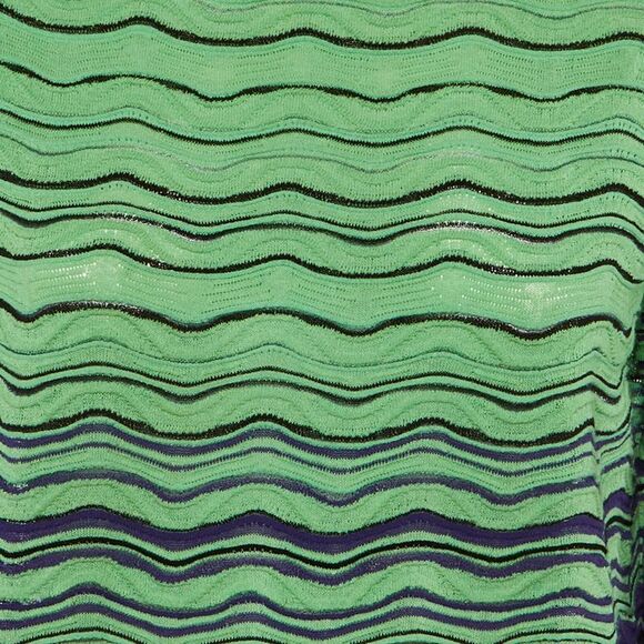 M Missoni Multicolor Pattered Knit Full Sleeves Top M